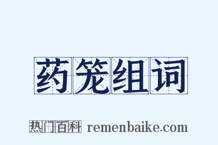 药笼组词是什么意思的图片